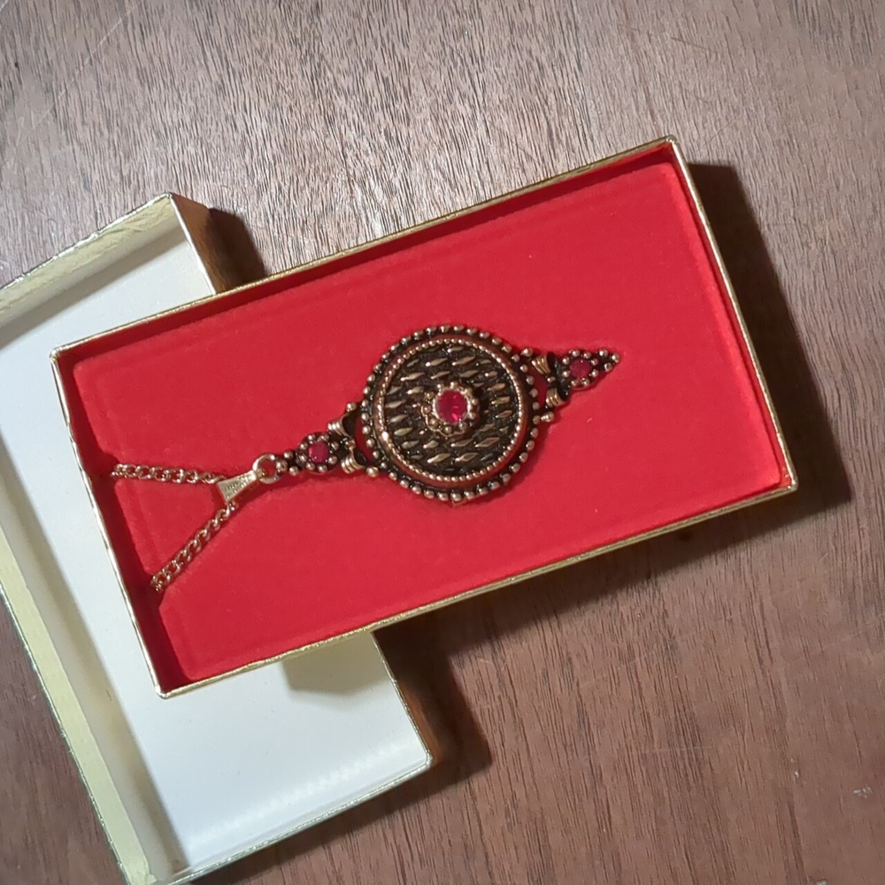1970s locket perfume vile necklace